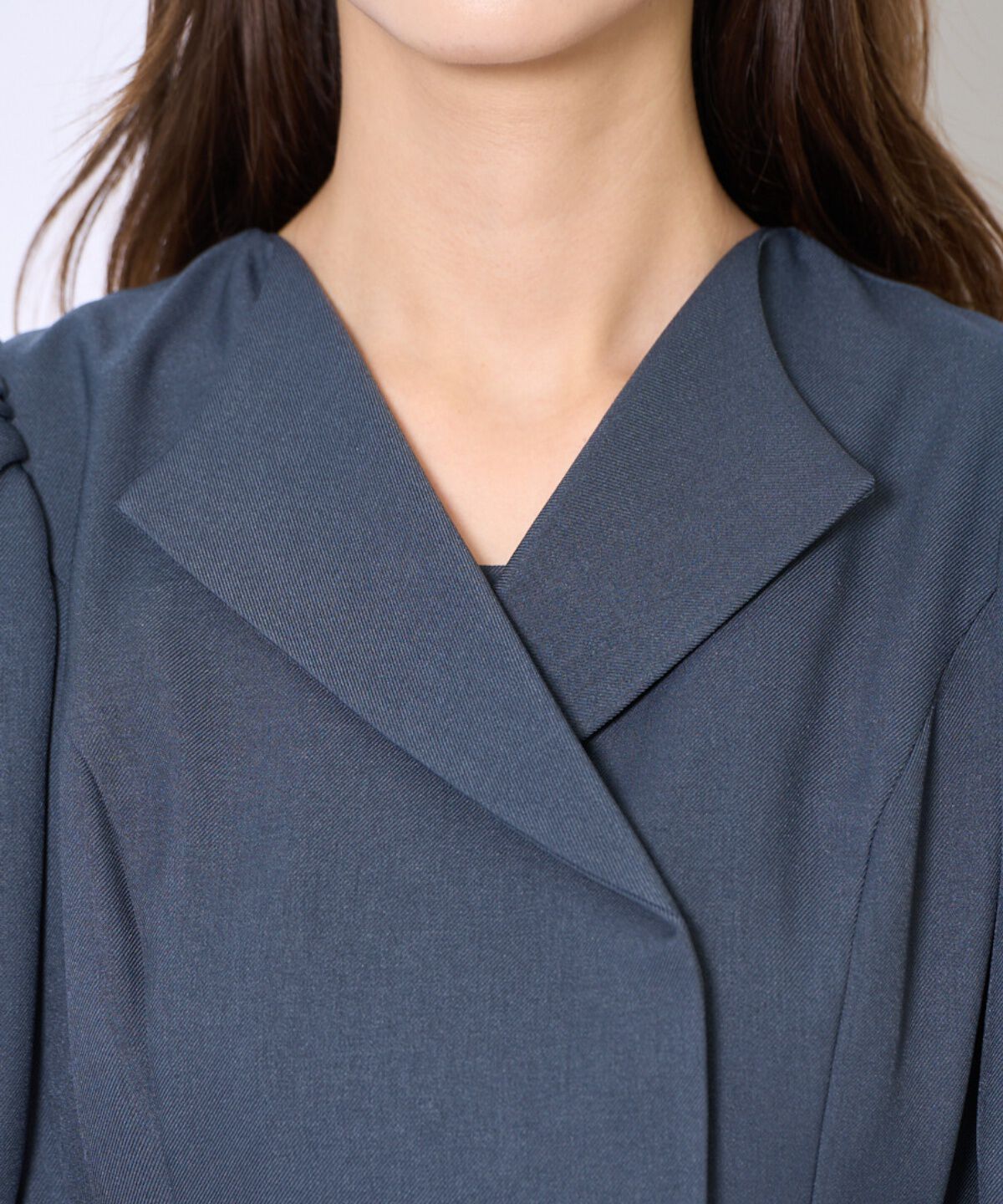 アンドクチュール「プリーツレイヤードワンピース」|ワンピース|