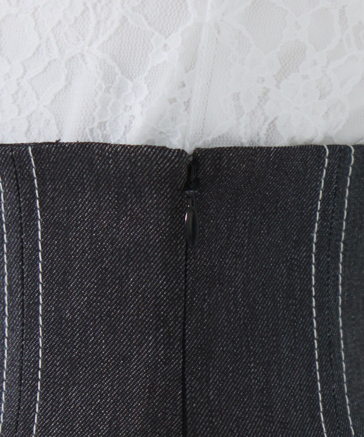 REDYAZEL「デニムライクタックプリーツミニスカート」|フレア|