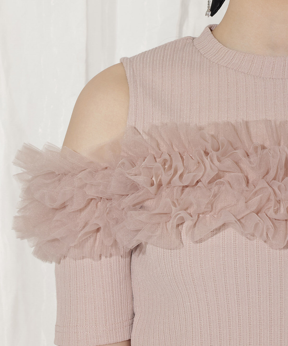 WILLSELECTION「チュールフリルテレコトップス」|Tシャツ・カットソー|