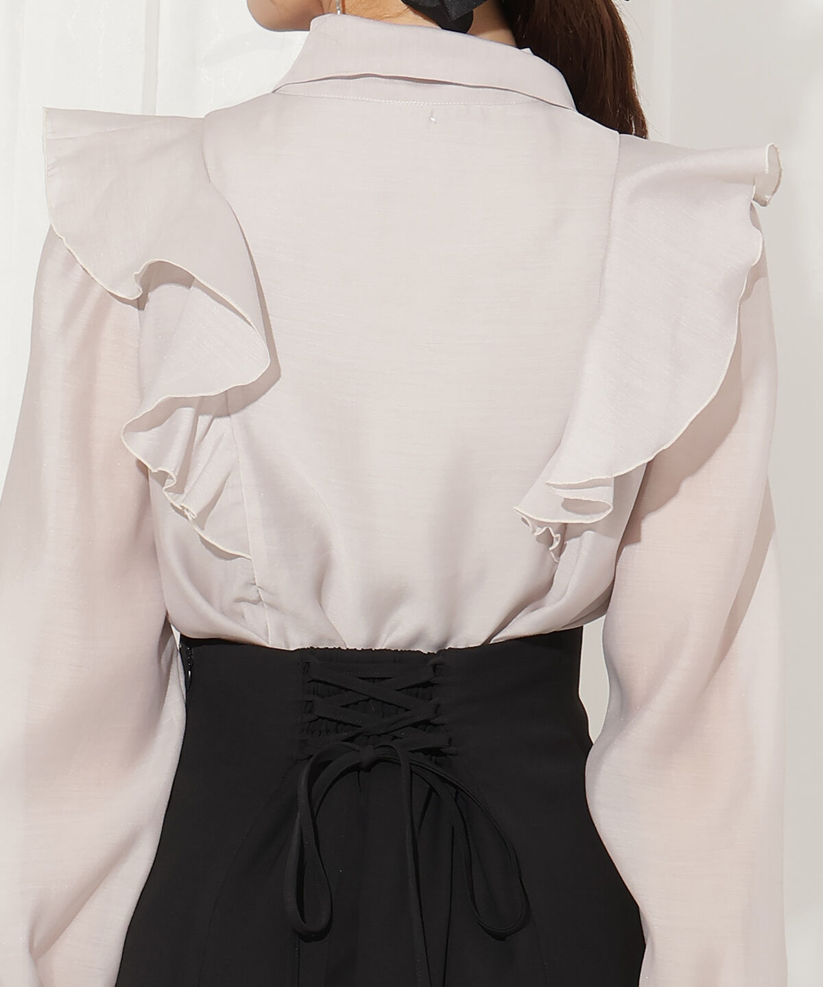 WILLSELECTION「シアーラッフルボウタイブラウス」|シャツ・ブラウス|