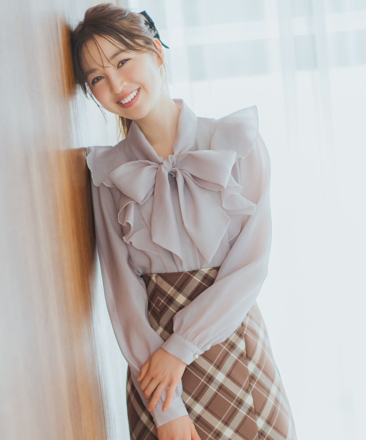 WILLSELECTION「シアーラッフルボウタイブラウス」|シャツ・ブラウス|