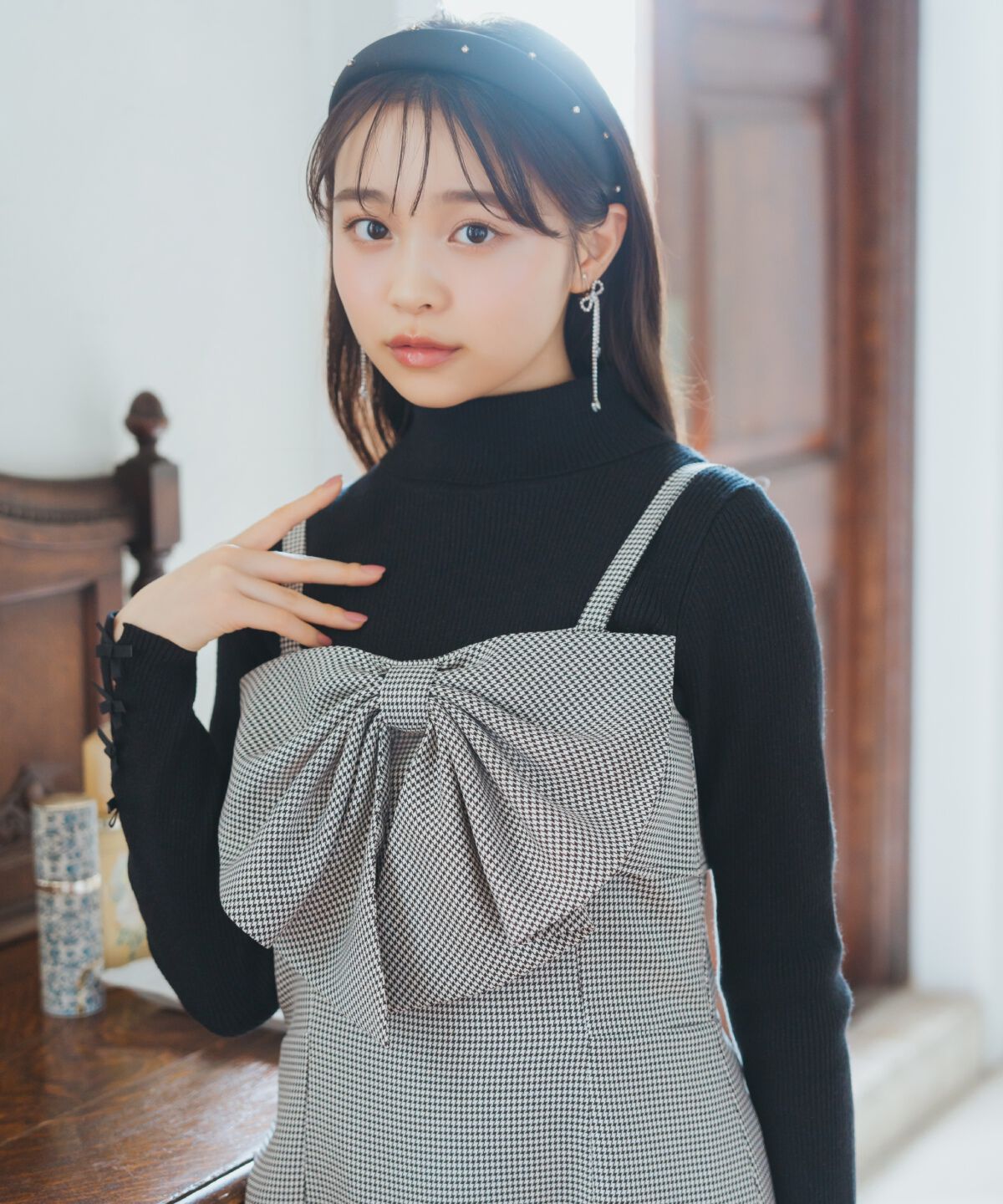 WILLSELECTION「ドレープリボンIラインワンピース」|ワンピース|