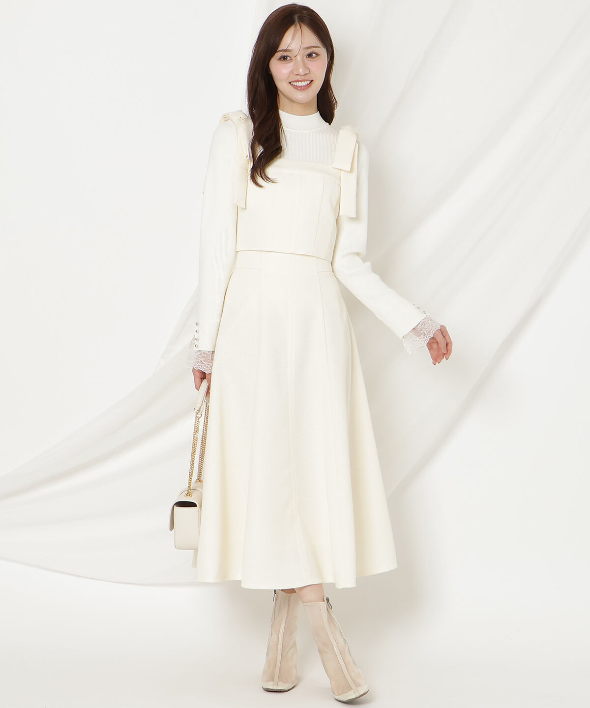 WILLSELECTION「ハイウエストフレアスカート」|フレア|オフ