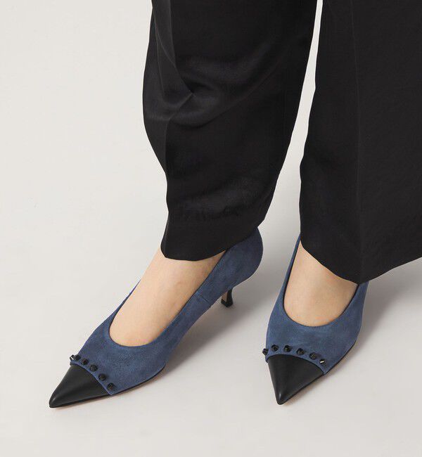 ODETTE E ODILE「トラペーズスタッズ パンプス45&uarr;」|パンプス|