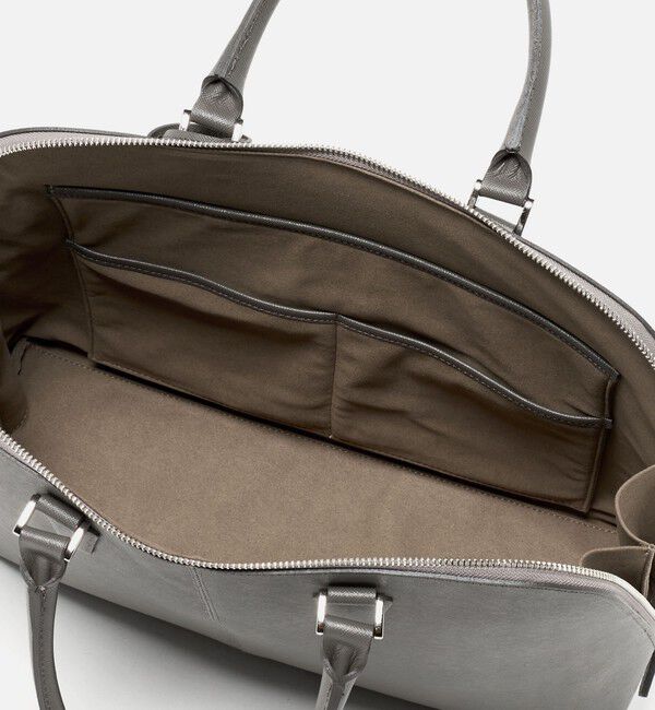 UNITED ARROWS「レザー ラウンド ブリーフケース」|ビジネスバッグ|