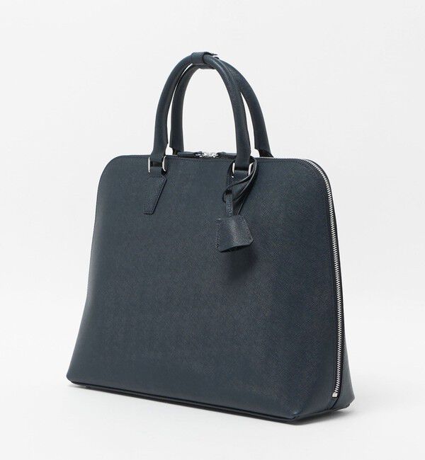 UNITED ARROWS「レザー ラウンド ブリーフケース」|ビジネスバッグ|