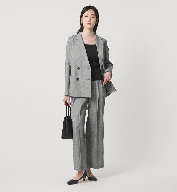 UNITED ARROWS「ECLISSE ストレート ワイドパンツ」|スラックス|