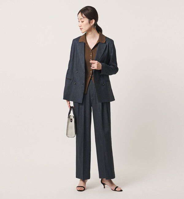 UNITED ARROWS「ECLISSE ストレート ワイドパンツ」|スラックス|