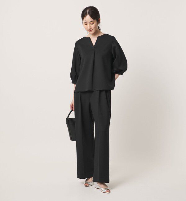 UNITED ARROWS「LIGHT SPONGY ワイドパンツ ‐ウォッシャブル‐」|その他|