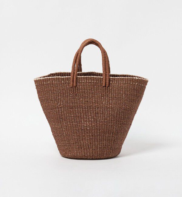 UNITED ARROWS「アバカ ダブルハンドル トートバッグ」|かごバッグ|MD.BROWN
