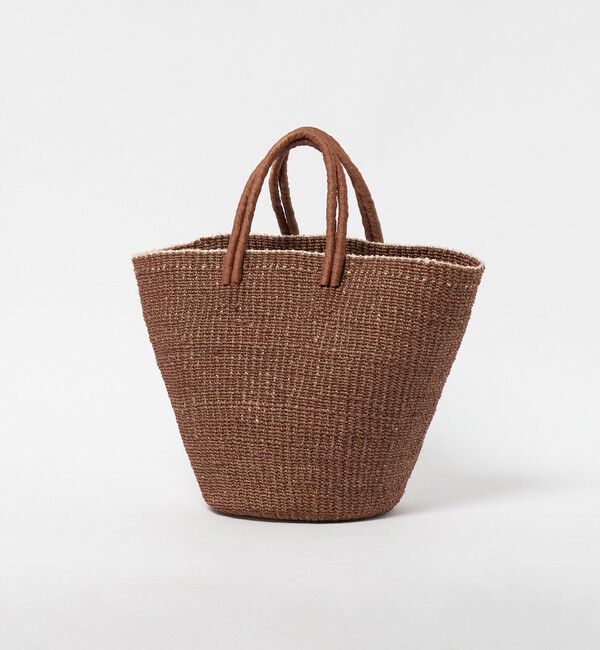 UNITED ARROWS「アバカ ダブルハンドル トートバッグ」|かごバッグ|