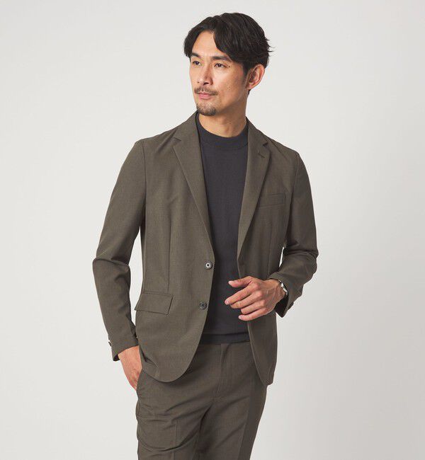 UNITED ARROWS green label relaxing「【WEB限定】JUST fit ドライポリエステル ナロー セットアップ -吸水速乾-」|テーラードジャケット|