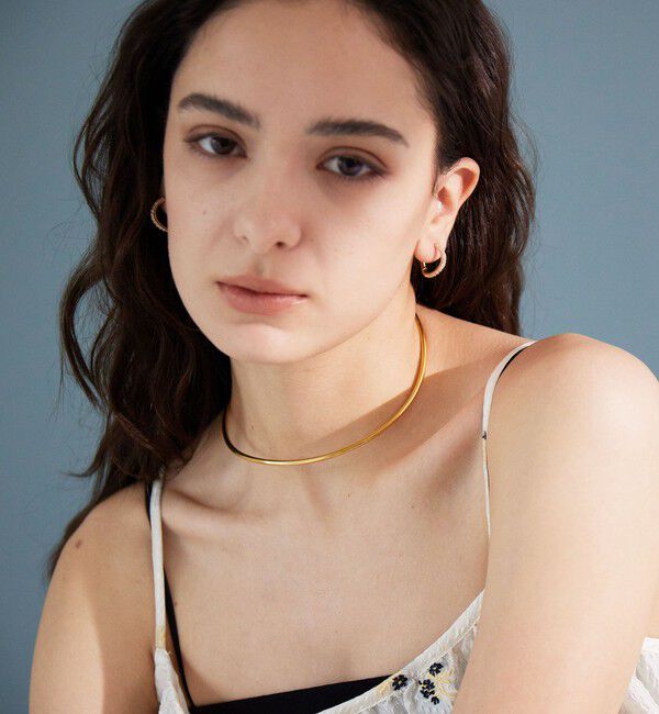 UNITED ARROWS green label relaxing「【WEB限定】パヴェ フープピアス」|ピアス|