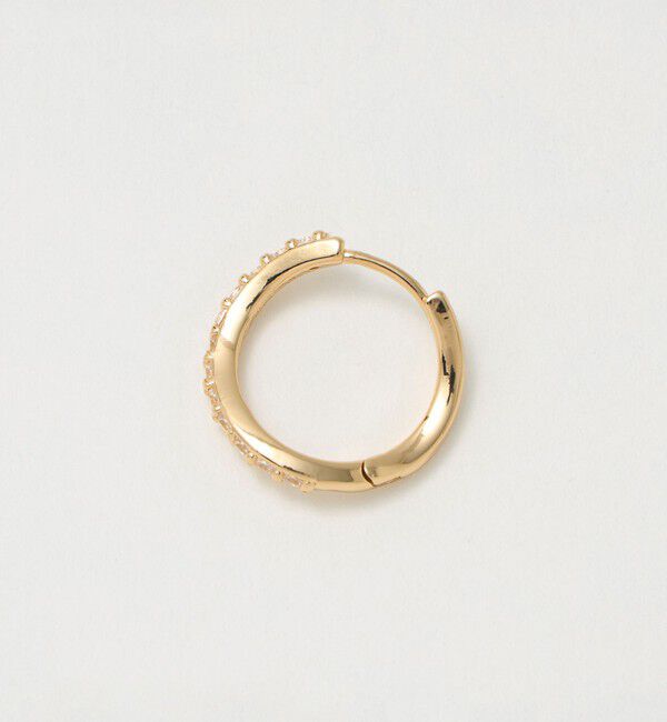 UNITED ARROWS green label relaxing「【WEB限定】パヴェ フープピアス」|ピアス|