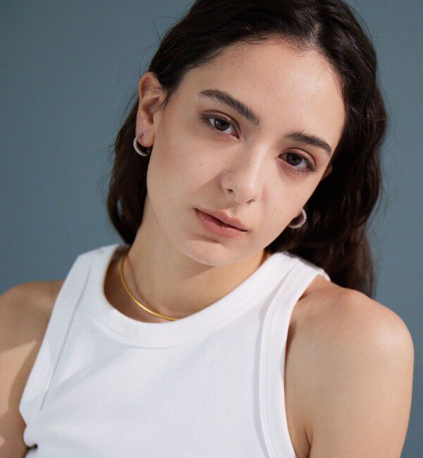 UNITED ARROWS green label relaxing「【WEB限定】パヴェ フープピアス」|ピアス|