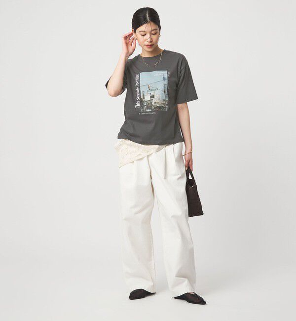 UNITED ARROWS green label relaxing「【WEB限定】＜at ease＞アソート フォトプリント ショートスリーブ カットソー」|Tシャツ・カットソー|