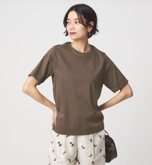 UNITED ARROWS green label relaxing「スタンダード Tシャツ 制菌」|Tシャツ・カットソー|DK.BROWN