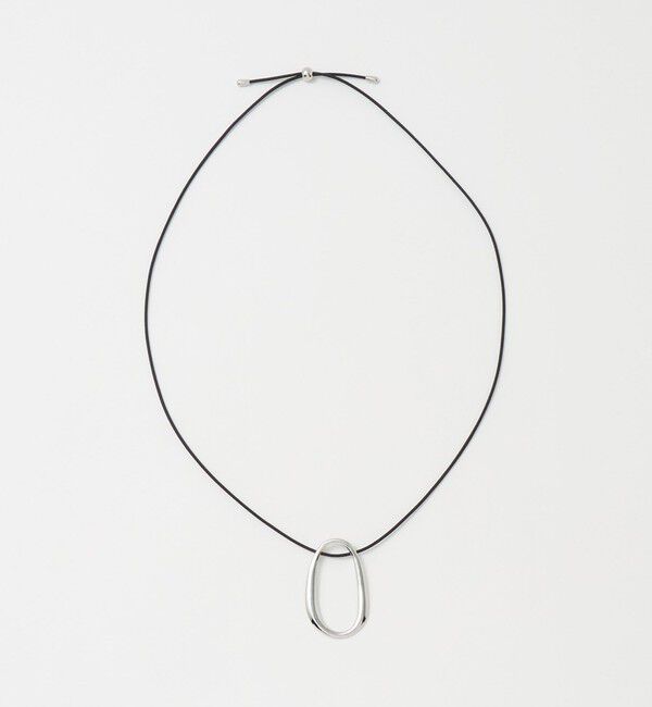 UNITED ARROWS green label relaxing「オーバルリング コード ネックレス 2」|ネックレス|SILVER