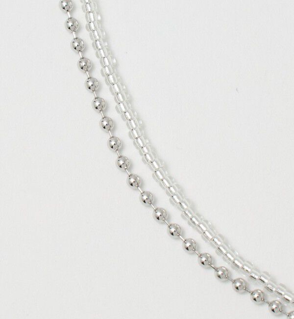 UNITED ARROWS green label relaxing「2WAY ビーズ＆ボールチェーン ネックレス」|ネックレス|