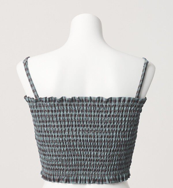 UNITED ARROWS green label relaxing「シャーリングビスチェ&ショーツ チェック柄 B / スイムウェア / 水着」|その他|