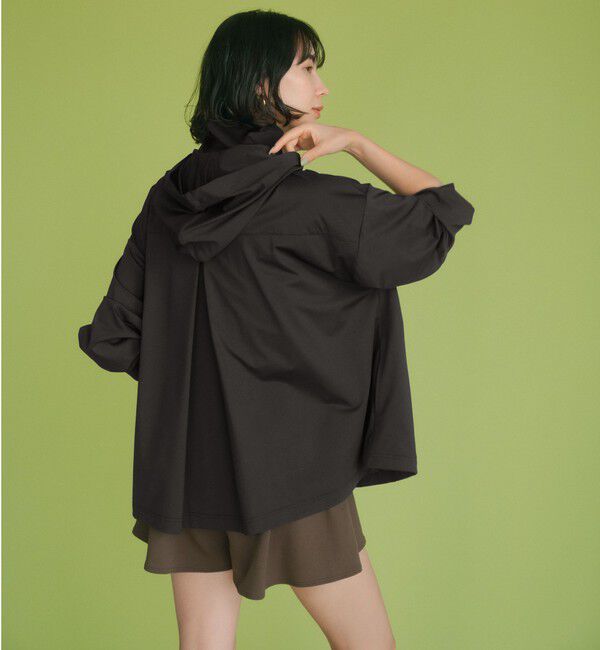 UNITED ARROWS green label relaxing「ラッシュフードパーカー ラッシュガード / スイムウェア 」|その他|BLACK