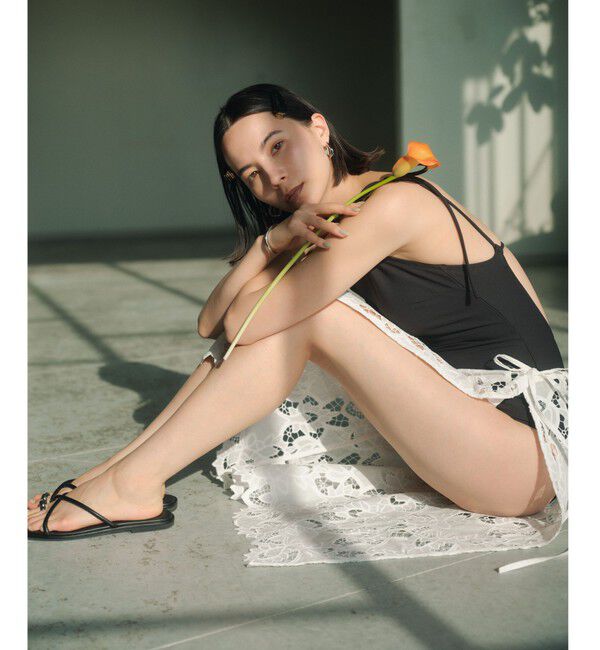 UNITED ARROWS green label relaxing「ハイネックWリボン ワンピース スイムウェア / 水着 」|スポーツ|