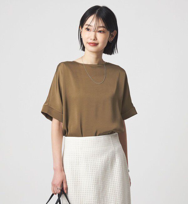 UNITED ARROWS green label relaxing「サテン TEE ブラウス」|シャツ・ブラウス|