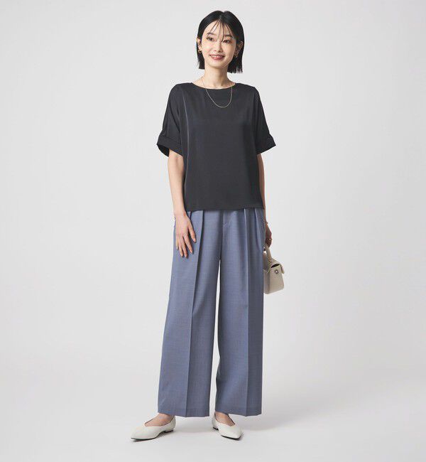 UNITED ARROWS green label relaxing「サテン TEE ブラウス」|シャツ・ブラウス|