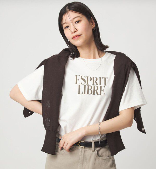 UNITED ARROWS green label relaxing「【WEB限定】＜at ease＞フロッキープリント カットソー」|Tシャツ・カットソー|