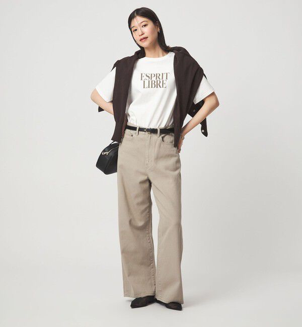 UNITED ARROWS green label relaxing「【WEB限定】＜at ease＞フロッキープリント カットソー」|Tシャツ・カットソー|