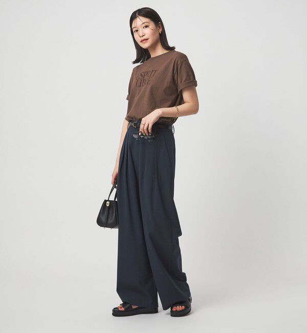 UNITED ARROWS green label relaxing「【WEB限定】＜at ease＞フロッキープリント カットソー」|Tシャツ・カットソー|