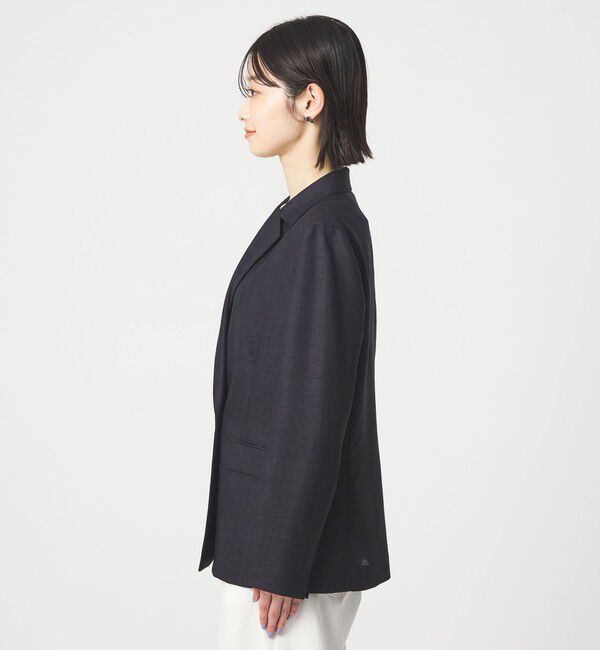 UNITED ARROWS green label relaxing「［size SHORTあり］ライト リネンライク ジャケット UVカット 通気性」|テーラードジャケット|