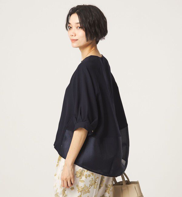 UNITED ARROWS green label relaxing「［size SHORTあり］fleurie(フルリー) フォルム ショートスリーブ ブラウス」|シャツ・ブラウス|