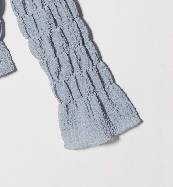 UNITED ARROWS green label relaxing「【WEB限定】＜at ease＞シアー サッカーライク クルーネック カーディガン」|カーディガン|