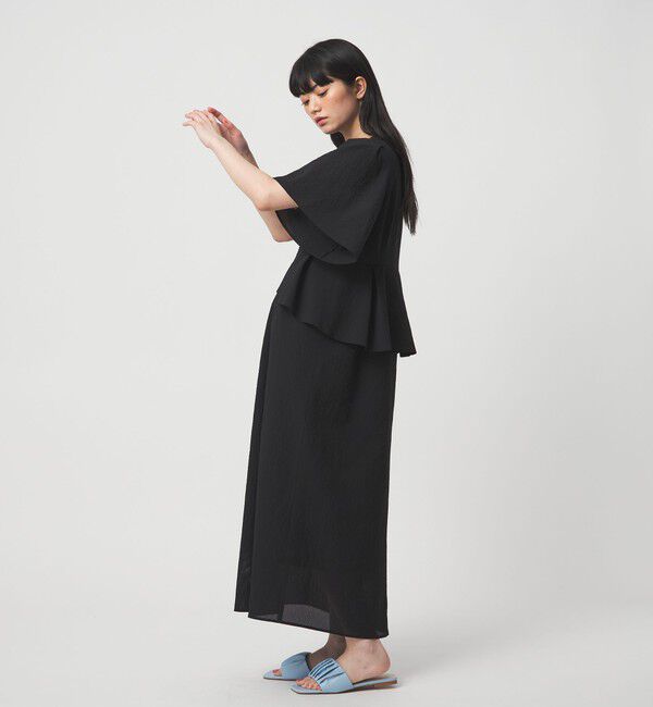 EMMEL REFINES「＜EMMEL REFINES＞EM カラミタンブラー フリル ワンピース」|ワンピース|