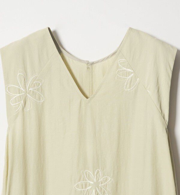 EMMEL REFINES「＜EMMEL REFINES＞EM フラワーシシュウ キリカエ ギャザー ワンピース」|ワンピース|