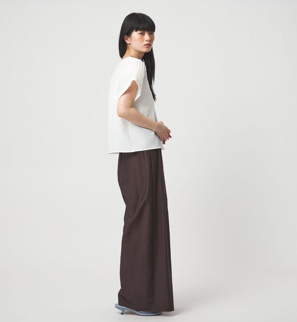 EMMEL REFINES「＜EMMEL REFINES＞EM マーブルローン イージーパンツ」|チノ|