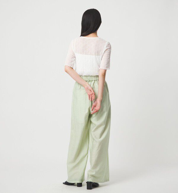 EMMEL REFINES「＜EMMEL REFINES＞EM マーブルローン イージーパンツ」|チノ|