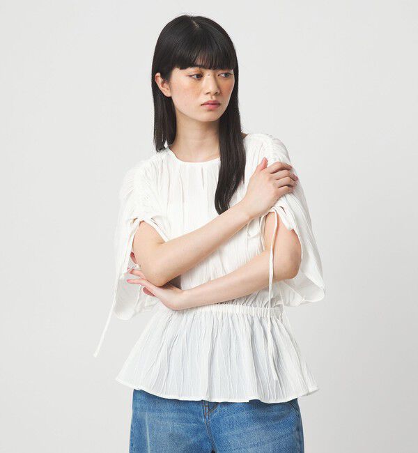 EMMEL REFINES「＜EMMEL REFINES＞EM ドロストスリーブ ブラウス」|シャツ・ブラウス|
