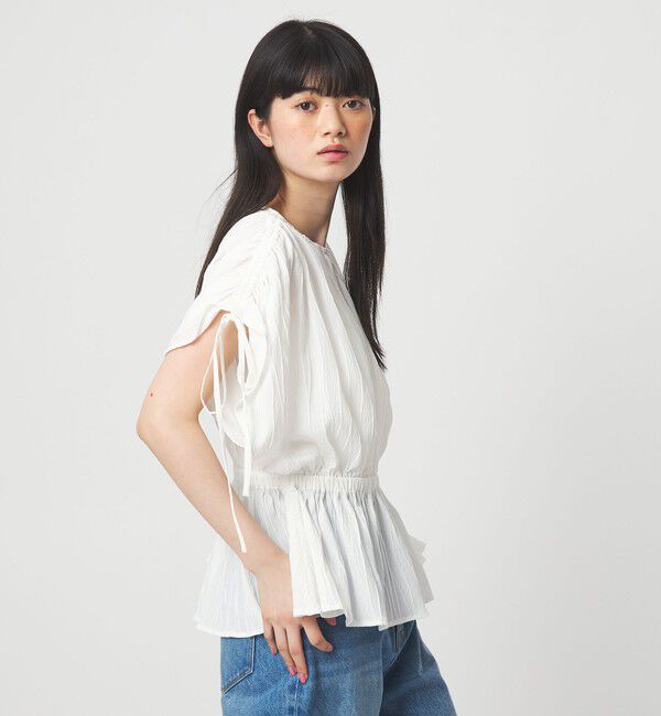 EMMEL REFINES「＜EMMEL REFINES＞EM ドロストスリーブ ブラウス」|シャツ・ブラウス|