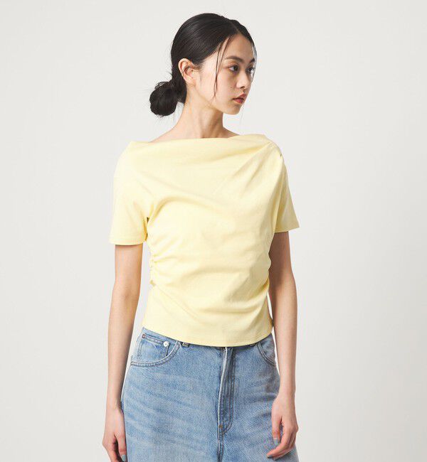 EMMEL REFINES「＜EMMEL REFINES＞EM ベアフライス オフショル トップス」|Tシャツ・カットソー|