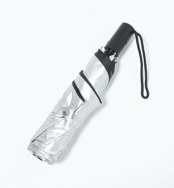 UNITED ARROWS green label relaxing「＜Traditional Weatherwear＞オートマティック フォールディング アンブレラ シルバー 自動開閉式 折りたた」|傘|