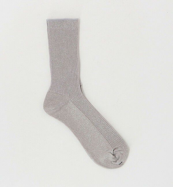 STEVEN ALAN「＜Steven Alan＞グリッター リブ ソックス」|ソックス|LT.GRAY