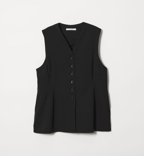 BEAUTY&YOUTH UNITED ARROWS「【WEB限定 Wardrobe DAILY MINIMAL】メランジ ペプラムベスト ウォッシャブル」|ベスト・ジレ|