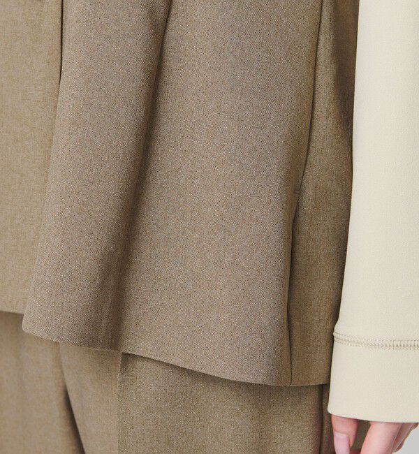 BEAUTY&YOUTH UNITED ARROWS「【WEB限定 Wardrobe DAILY MINIMAL】メランジ ペプラムベスト ウォッシャブル」|ベスト・ジレ|