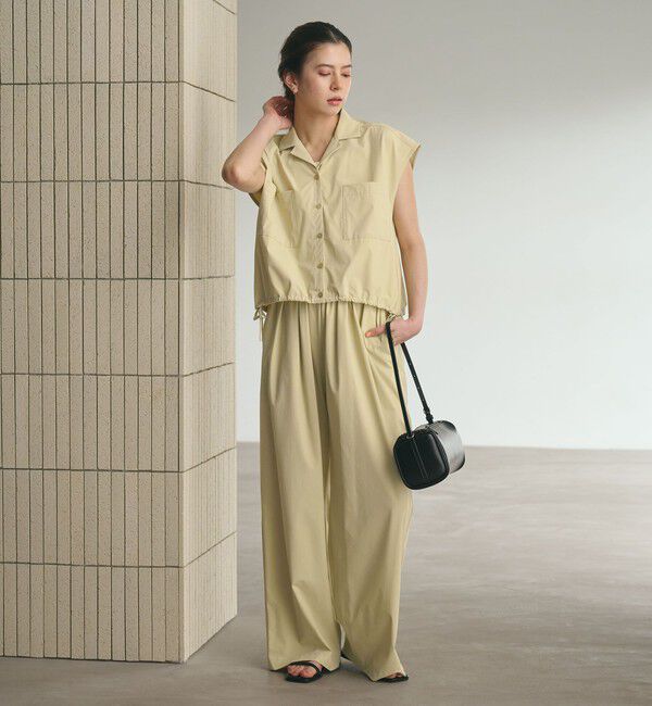 BEAUTY&YOUTH UNITED ARROWS「【WEB限定 Wardrobe DAILY MINIMAL】オープンカラーシャツ＆イージーパンツ 接触冷感 UVカット はっ水」|オールインワン|