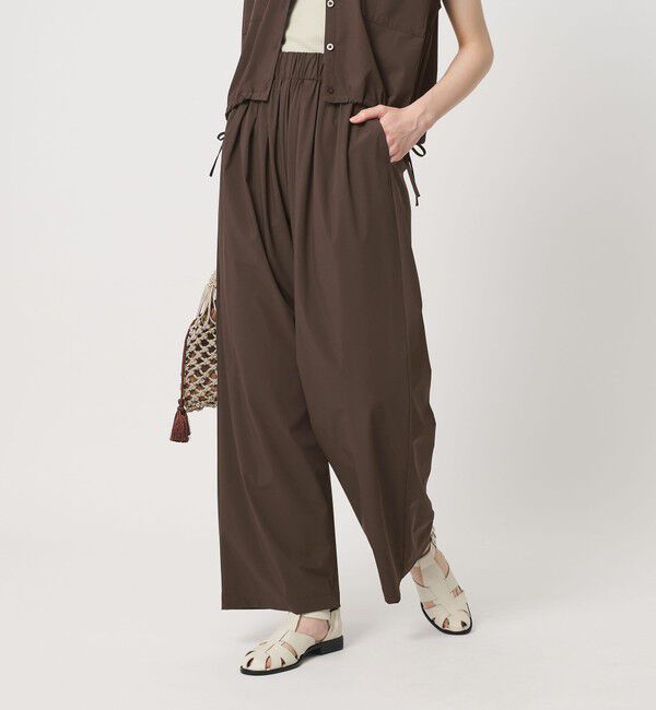 BEAUTY&YOUTH UNITED ARROWS「【WEB限定 Wardrobe DAILY MINIMAL】オープンカラーシャツ＆イージーパンツ 接触冷感 UVカット はっ水」|オールインワン|