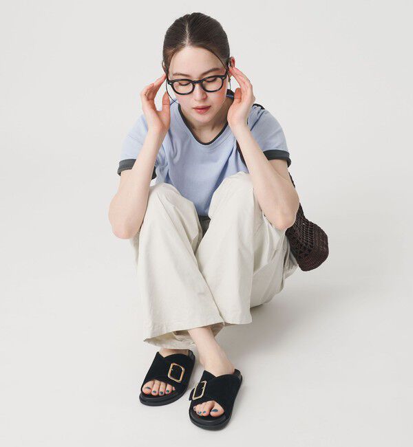 BEAUTY&YOUTH UNITED ARROWS「スエードライク ビッグバックル スライダー サンダル」|サンダル|