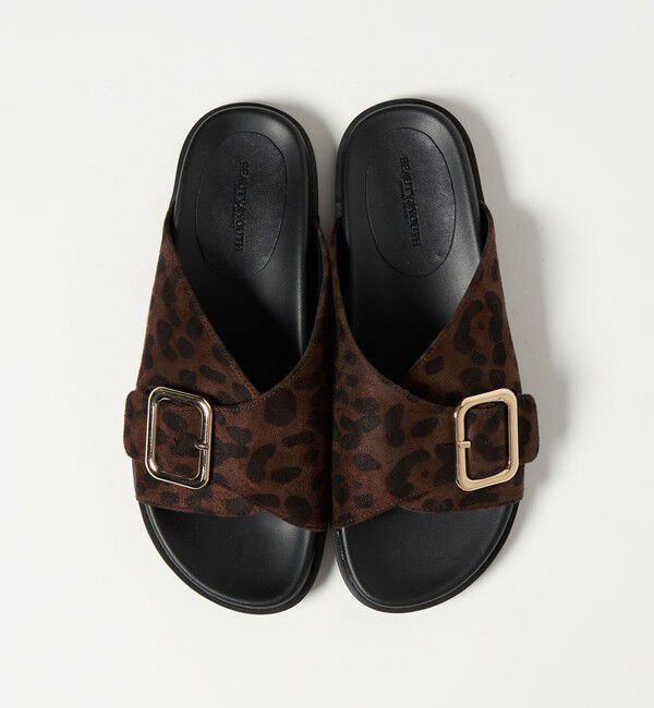 BEAUTY&YOUTH UNITED ARROWS「スエードライク ビッグバックル スライダー サンダル」|サンダル|