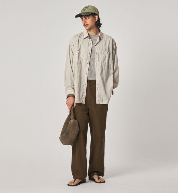 STEVEN ALAN「＜Steven Alan エアリーナイロン レギュラーカラー シャツ LOOSE」|シャツ・ブラウス|